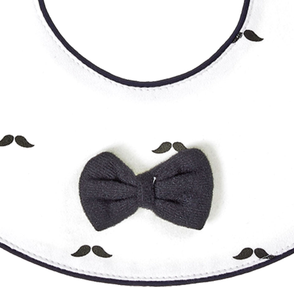 Roaze Fabric Baby Bibs (Classic Collection) - Mr. Mustache