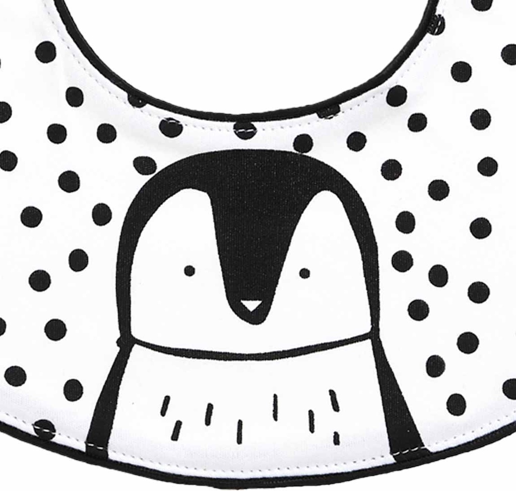 Roaze Fabric Baby Bibs (Pure Collection) - Lovely Penguin