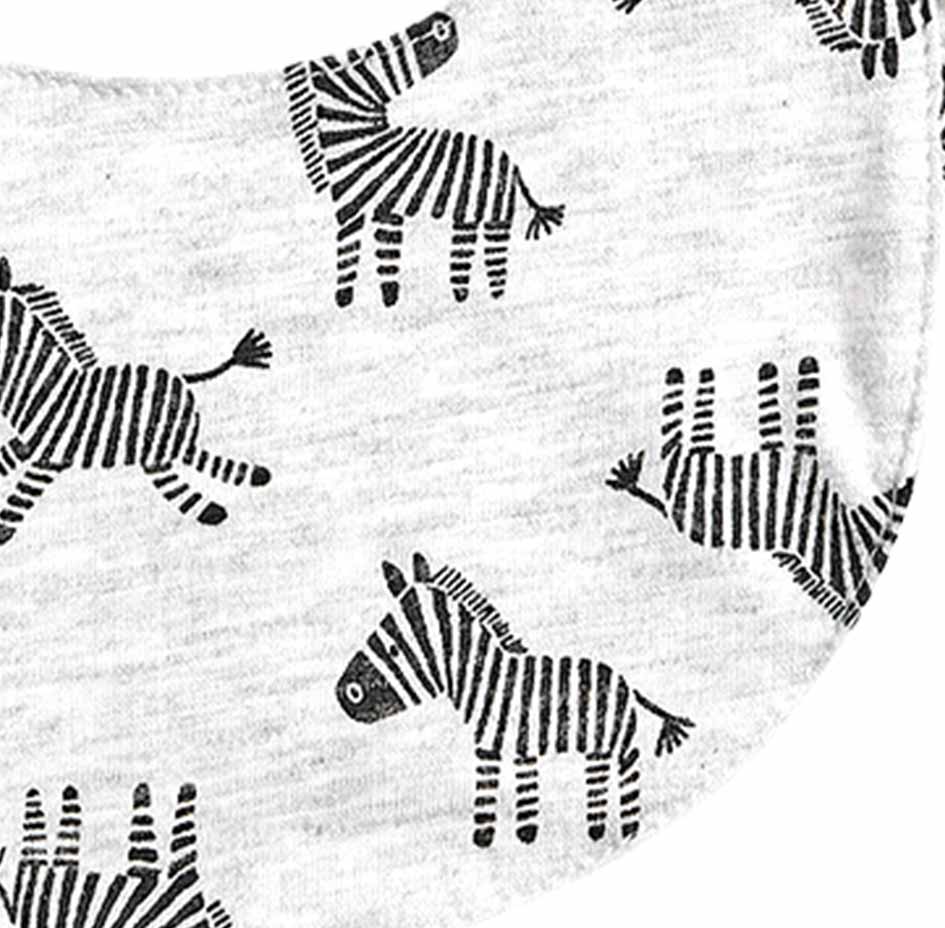 Roaze Fabric Baby Bibs (Pure Collection) - Roaming Zebras