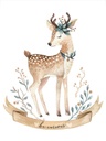 Roaze Soothing Minky Blanket - Elegant Flower Deer