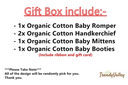 Trendy Valley Organic Cotton Gift Box Newborn Starter Set 1