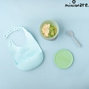 Miniware Roll & Lock Silicone Bib for Baby & Toddler