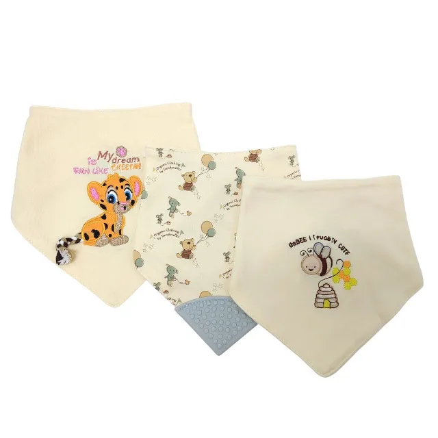 Trendy Valley Organic Cotton Baby Bibs (3pcs)