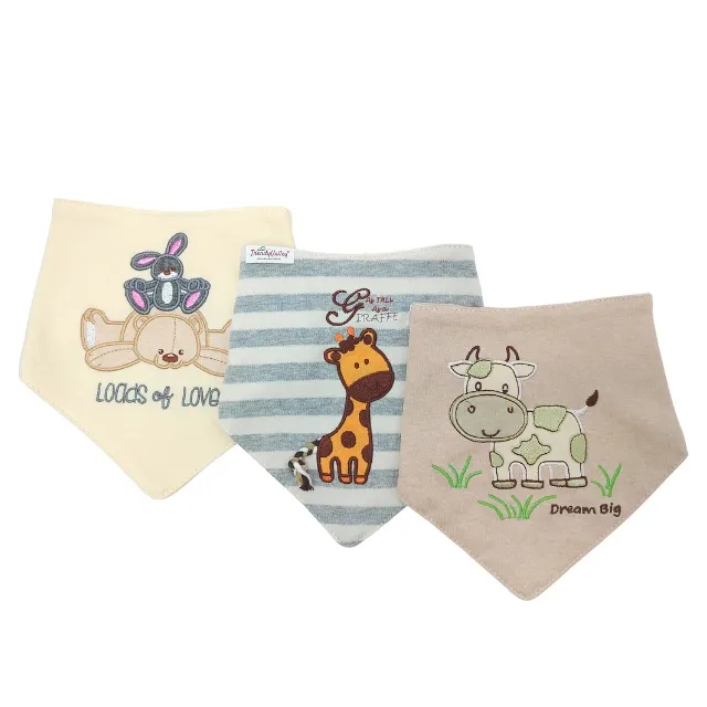 Trendy Valley Organic Cotton Baby Bibs (3pcs)