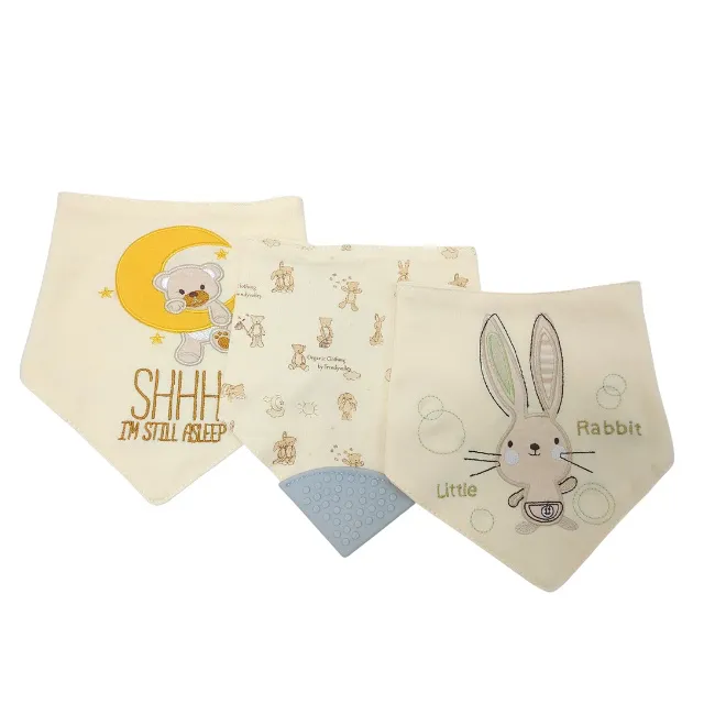 Trendy Valley Organic Cotton Baby Bibs (3pcs)