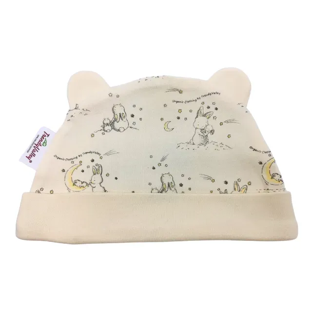 Trendy Valley Organic Cotton Baby Hat 2pcs (Printed Design)