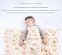 Roaze Muslin Swaddle - Autumn Orange Hedgehog