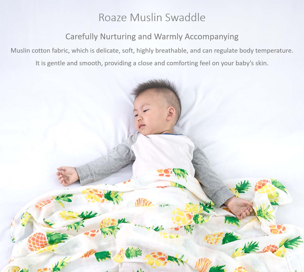 Roaze Muslin Swaddle - Summer Pineapple