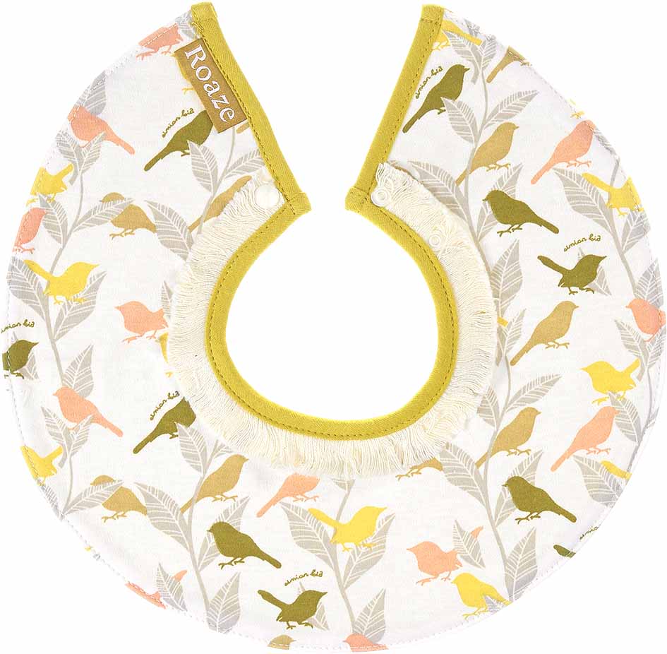 Roaze Fabric Baby Bibs - Birds on Treetop