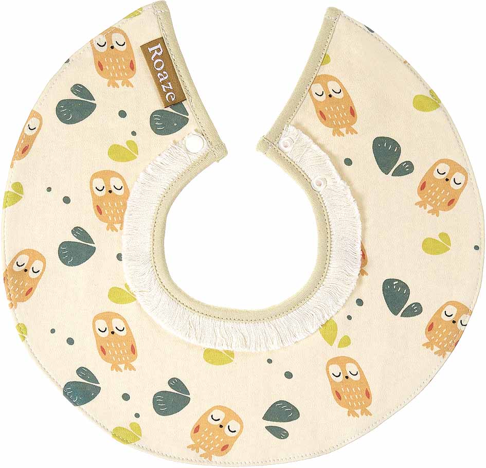 Roaze Fabric Baby Bibs - Afternoon Owls