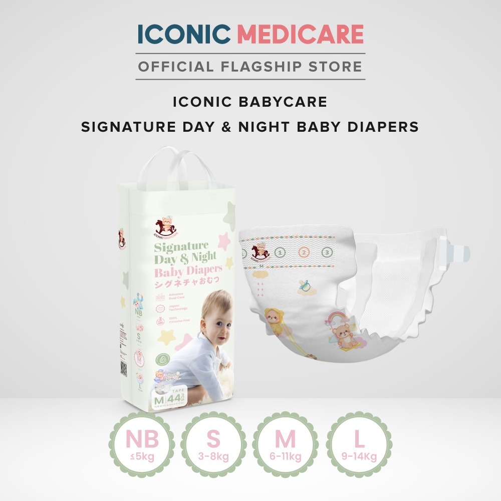 Iconic Babycare Signature Day & Night Baby Tape