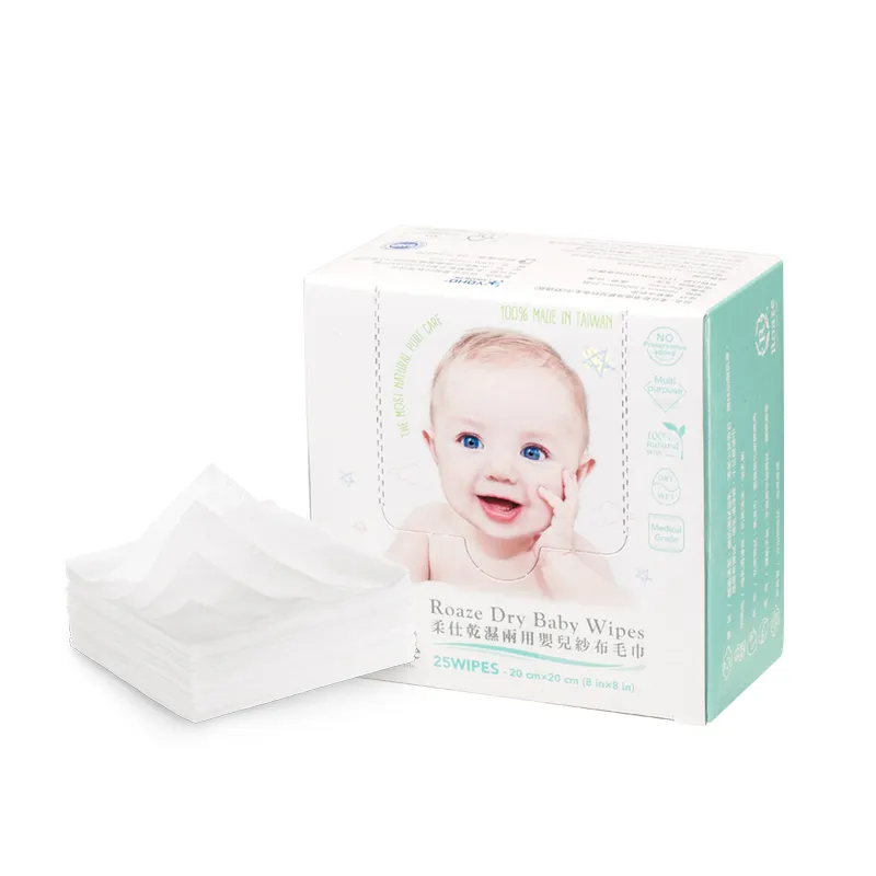 Roaze Dry/Wet Dual-Use Baby Wipes 25 pcs (Gentle Mesh)