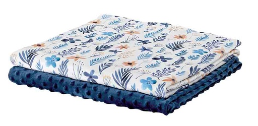 [4718000448833] Roaze Soothing Minky Blanket - Summer Flowers