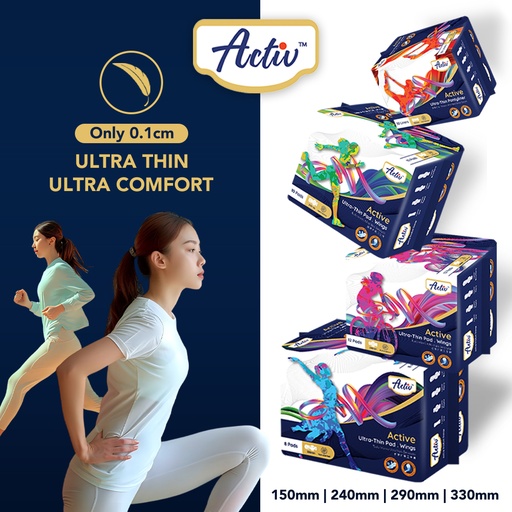 Activ™ Active Ultra-Thin Sanitary Pad